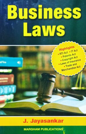 Margham Business Laws – J.Jayasankar